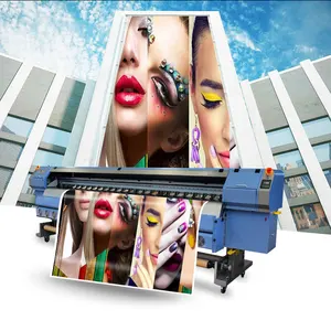 Hoch geschwindigkeit BH-3208 flex druckmaschine konica 512i lösungsmittel drucker für außenwerbung flex banner vinyl aufkleber