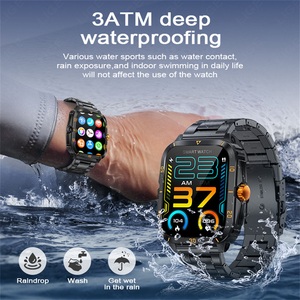 Reloj Inteligente Cuadrado KT71 Económico para Exteriores, Pantalla Táctil Completa de 1.96 Pulgadas, Resistente al Agua 3ATM, para Natación, con Función de Llamadas - Product Image 2