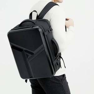 Mochila para portátil de carcasa dura de gran capacidad personalizada con cremallera, diseño impermeable de moda multifuncional para negocios diarios al aire libre - Product Image 6