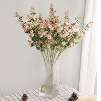 Diskon Besar Grosir Bunga Buatan Mawar Dekorasi Desktop Rumah Ornamen Buatan Mini Mawar Mawar Buket Mawar