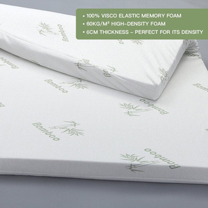 Đôi Bộ nhớ bọt Nệm Topper với không gây dị ứng tre Bìa thiết kế truyền thống cho nhà hoặc khách sạn sử dụng phòng ngủ - Product Image 5