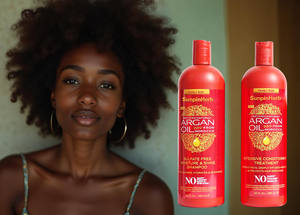 Crema Hidratante con Aceite de Argán Orgánico Marroquí, Anticaspa, Limpieza Profunda, Nutrición Profunda, Crecimiento del Cabello para Todo Tipo de Cabello - Product Image 3