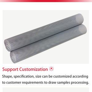 100 150 마이크론 0.5 1 2 3mm 구멍 Ss 천공 304 스테인레스 스틸 원형 실린더 천공 필터 튜브 - Product Image 6