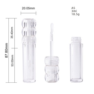 <span class=keywords><strong>Tube</strong></span> de brillant à lèvres carré unique vide de 3ml 3.5ml avec pinceau transparent Contenant de brillant à lèvres pour brillant à lèvres Pointe en silicone Logo personnalisé - Product Image 6