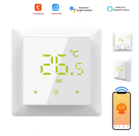 Harga produsen termostat pintar WiFi dan pengontrol suhu untuk pemanas listrik, cocok dengan aplikasi Smart Life/Tuya
