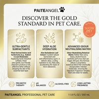 Shampoo pour animaux de compagnie de qualité supérieure en gros, thérapie probiotique, lavage pour chiens et chats, hypoallergénique, 350 ml, OEM