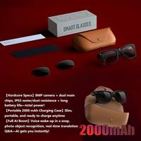 Lunettes Intelligentes à Prix Promotionnel : Caméra IA 800W Pixels avec Wi-Fi pour Enregistrement Photo, Vidéo et Audio