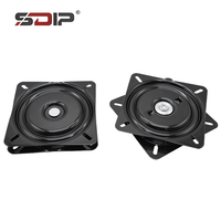 Support de plateau tournant robuste de 6 pouces Plaque pivotante à 360 ° pour chaises de salle à manger Tabourets de cuisine Chambre à coucher Marine Métal moderne