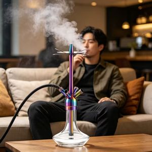 Moderna Cachimba Grande de Acero Inoxidable, Marca Original Chicha con Acabado Espejo - Product Image 3