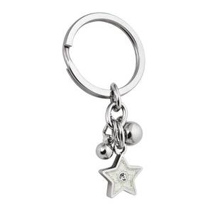 Llavero Cromado con Estrella, Accesorios Premium para Llaves de Auto - Product Image 1