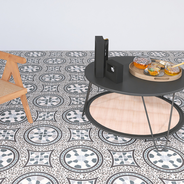 Modern Outdoor Indoor 300x300 Non-Gloss Ceramic Floor Tiles Stone Look Rustic Non-Slip Feature Glazed Interior Ceramic Textured