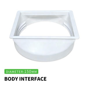 Acoplador de Manguera de Escape para <span class=keywords><strong>Aire</strong></span> <span class=keywords><strong>Acondicionado</strong></span> Portátil, 5.9 Pulgadas, Material ABS, Ecológico, Adaptador de Ventilación para <span class=keywords><strong>Aire</strong></span> <span class=keywords><strong>Acondicionado</strong></span> de Uso Doméstico - Product Image 1