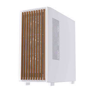 Lovinglcool mATX chơi game PC trường hợp thiết kế mới rắn gỗ lưới tản nhiệt Máy tính CPU máy chủ Tủ Tempered Glass Thép Bảng điều chỉnh ATX hình thức - Product Image 4