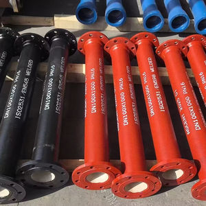 ISO2531 EN545 PN16 a soudé le double tuyau malléable à bride de fer enduit époxyde <span class=keywords><strong>rouge</strong></span> - Product Image 1