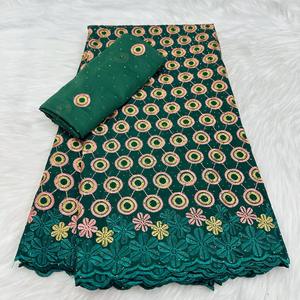 <span class=keywords><strong>2025</strong></span> son nijeryalı dantel kumaş sıcak satış pamuk dantel şifon kumaş ile 5 metre 2 metre toptan dantel malzeme Lady için - Product Image 6