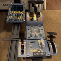 Support de fixation réglable pour joystick et manette d'accélération de simulateur de vol Airbus A320, à poser sur table, pour accessoires de jeu de vol