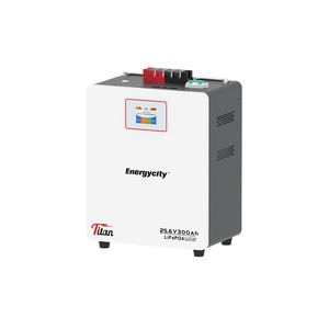 Batterie de stockage d'énergie hors réseau Super LiFePO4 300Ah 25.6V empilable, BMS intelligent, montage mural, usage domestique, sortie 5-10kW, IP21 CAN - Product Image 1
