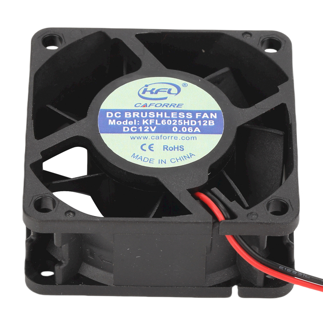 60x60x25mm 12V/24V/48V DC Axial Brushless Fan 6025 Model Industrial Use OEM/ODM Customizable Ball Bearing Efficient Cooling Fan