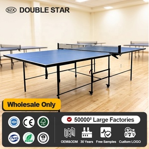 Table de Tennis de Table Pliante Professionnelle 9FT en MDF 12mm et PVC pour Intérieur, Ensemble de <span class=keywords><strong>Ping</strong></span>-<span class=keywords><strong>Pong</strong></span> Mobile, Fourniture d'Usine en Gros - Product Image 1