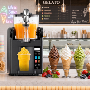Machine à slush et machine à cocktails glacés avec 2 bacs pour les bars de plage, les comptoirs de service nocturne et les happy hour au coucher du soleil - Product Image 5
