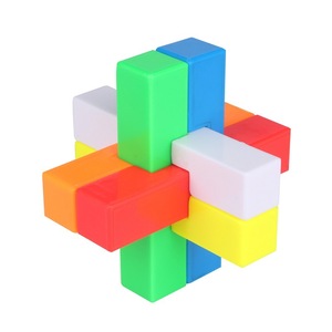 Yuxin Kongming Lock Puzzle, 6 couleurs, combinaison mixte, jouet de développement cognitif pour les enfants de 8 à 13 ans, puzzles à chevilles unisexes - Product Image 1