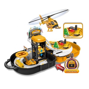 Jouets EPT Sac à dos multifonctionnel DIY Parking Lot Parking Toys Construction <span class=keywords><strong>de</strong></span> <span class=keywords><strong>voitures</strong></span> Garage Voiture en alliage pour enfants Jouets éducatifs - Product Image 1