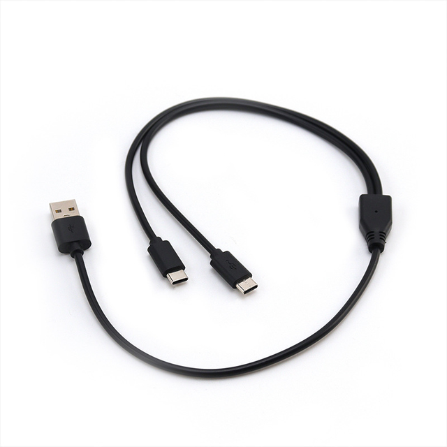 Wholesale 20cm Dual USB-C Cable Splitter 2A Fast Charging Pure Copper Y Cable for Computer & Printer