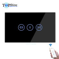 Interrupteur tactile WiFi Tuya standard US/AU Topshine compatible avec Alexa et Google Home pour commande vocale