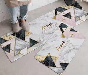 Ventes d'usine <span class=keywords><strong>Tapis</strong></span> <span class=keywords><strong>de</strong></span> <span class=keywords><strong>cuisine</strong></span> en velours cristal antidérapant imperméable pour le sol <span class=keywords><strong>Tapis</strong></span> <span class=keywords><strong>de</strong></span> <span class=keywords><strong>cuisine</strong></span> pliables absorbant l'eau antidérapants - Product Image 1