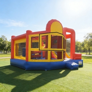 Château gonflable commercial en PVC avec toboggan - Product Image 1