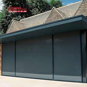 Tende a Rullo Elettriche Intelligenti Antivento con Zip Track per Pergola, Patio Esterno, Balcone, Tende Zebra Personalizzabili - Product Image 1