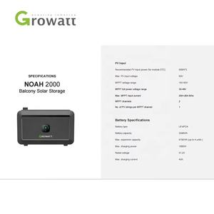 Growatt off-grid balkonzonnesysteem opslagbatterij NEXA NOAH 2000 51.2V <span class=keywords><strong>2</strong></span>-8kWh IP66 AC-gekoppeld LiFePO4 10 jaar garantie 6000 cycli - Product Image 6
