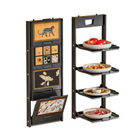 Support mural multifonctionnel pliable pour vaisselle avec ventouse pour cuisine domestique