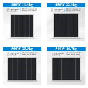 Panneau solaire photovoltaïque 550W 700W, cadre noir, double verre, système de toiture, panneaux solaires monocristallins - Product Image 3