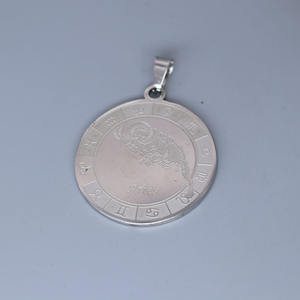Qiandis nuova moda accessori per ciondolo in acciaio inox per i 12 <span class=keywords><strong>segni</strong></span> <span class=keywords><strong>zodiacali</strong></span>, Aries - Product Image 4