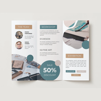 Impression de brochures pliées personnalisées avec logo, dépliants, prospectus, manuels promotionnels – Vente en gros directe usine