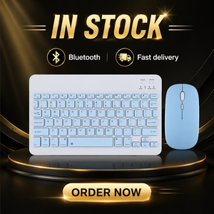 Portable Slim Kit Teclado E <b>Mouse</b> Sem Fio <b>bluetooth</b> Keyboard and <b>Mouse</b> for Tablet samsung - Product Image 1