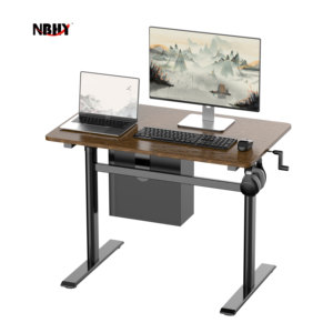 NBHY alta calidad Convertible Manual mango manivela soporte escritorio diseño moderno extensible Metal hogar Oficina altura ajustable - Product Image 1