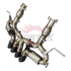 ระบบท่อไอเสีย Vortex SS304 Valvetronic สำหรับ Corvette C8 Z06 Catback F1 เสียงสูงแบบ High-Pitch พร้อมปลายท่อแบบ Center Quad - Product Image 1