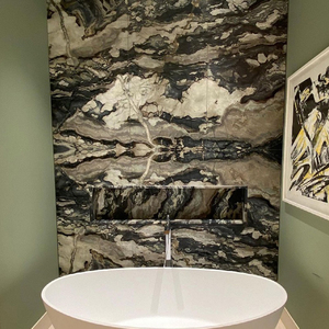 TMZ OEM/ODM Crepúsculo Verde Cuarcita Losas Diseño Moderno Natural Río Venas Pulido para Hotel Fondo Encimeras Azulejos - Product Image 6