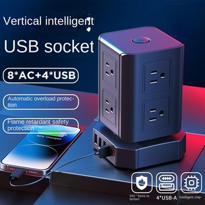 Nuevo estilo Surge ProtectorOutlets Puertos USB Cable de extensión Enchufe de estación de salida múltiple - Product Image 2