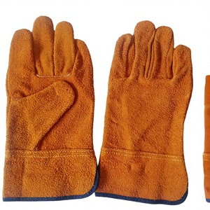 ถุงมือช่างเชื่อมหนังวัว ทนต่อการเจาะทะลุ พื้นผิวมีเท็กซ์เจอร์ นุ่ม ทนต่อการสึกหรอ ทนไฟ ทนความร้อน ขนาด 10 นิ้ว สำหรับงานอาร์กอนอาร์ค - Product Image 2
