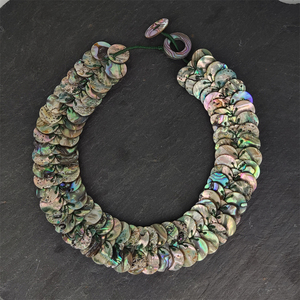 Collar de Concha de Abulón Natural de Alta Calidad, Joyería de Concha Marina Colorida, Collar de Escamas de Pescado para Mujer, Joyería de Verano - Product Image 1