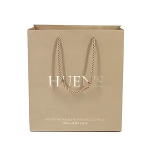 Custom Fancy Handle Cardboard Boxes Folding Gift Bag With Your Own Logo For Human Hair Wig Human Hair Extension Bag