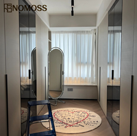 Dressing moderne avec design minimaliste et service de fabrication basé sur des plans pour les acheteurs mondiaux de meubles