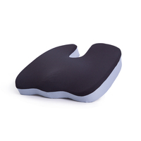 Coussin de siège orthopédique en mousse à mémoire de forme avec gel rafraîchissant Bewalker pour le coccyx, pour chaise de bureau, siège de voiture, bureau - Portable, amovible, lavable