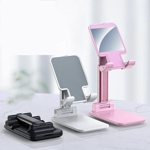 New Arrivals Fresh Color <b>Phone</b> Holder Adjustable Height Stretch Folding Desktop Mobile <b>Phone</b> <b>Stand</b> Holder - Product Image 4