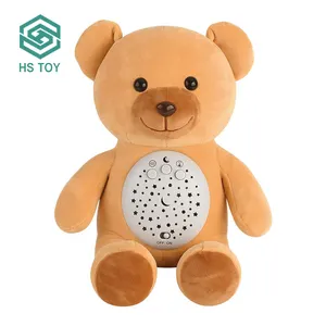 HS Toy To Dỗ Soother Bộ Quà Tặng Cho Bé Ngủ Đồ Chơi Nhồi Bông Phát Triển Búp Bê Nhồi Bông Hình Động Vật Hoạt Hình Với Máy Chiếu Ngôi Sao