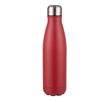 Bouteille d'eau isotherme en acier inoxydable à double paroi de 500 ml (17 oz) couleur personnalisée pour la gym, les sports de plein air, le froid et le chaud
