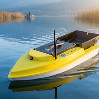 Bateau de pêche télécommandé S90 GPS avec sondeur, retour automatique, multifonctionnel, en ABS, portée 500-600m, vitesse 8.0mph